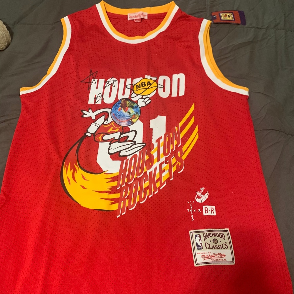 Travis Scott Rockets Jersey Mitchell & Ness